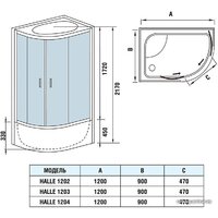 Душевая кабина WeltWasser WW500 Halle 1202 R - Превью изображения №12 — Интернет-магазин ПроЗаказ