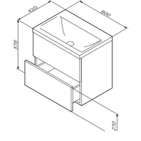  AM.PM Тумба под умывальник 60 M90FHX06022WG - Превью изображения №3 — Интернет-магазин ПроЗаказ