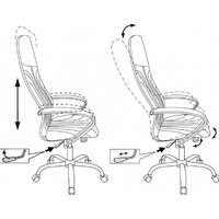 Офисное кресло Бюрократ CH-610SL (черный, экокожа) - Превью изображения №8 — Интернет-магазин ПроЗаказ
