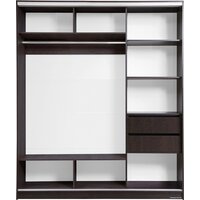 Шкаф распашной Рэйгрупп 233 VVX Elgon РГ-01.02 (венге/ хром) - Превью изображения №2 — Интернет-магазин ПроЗаказ