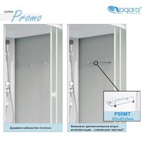 Душевая кабина Niagara Promo P90/40/MT/BK 90x90x195 - Превью изображения №2 — Интернет-магазин ПроЗаказ
