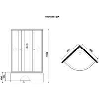 Душевая кабина Niagara Promo P90/40/MT/BK 90x90x195 - Превью изображения №6 — Интернет-магазин ПроЗаказ
