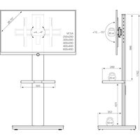 Стойка для телевизора Holder PR-106 (черный) - Превью изображения №4 — Интернет-магазин ПроЗаказ