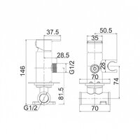 Гигиенический душ Gross Aqua Bidet Evo GA042602MW - Превью изображения №4 — Интернет-магазин ПроЗаказ