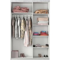 Шкаф-купе Аквилон Акцент №26 (белое сияние/цемент светлый) - Превью изображения №5 — Интернет-магазин ПроЗаказ