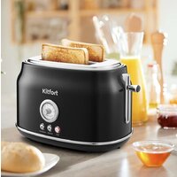 Тостер Kitfort KT-2038-1 (черный) - Превью изображения №7 — Интернет-магазин ПроЗаказ