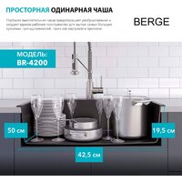 Кухонная мойка Berge BR-4200 + Like F8005022 (черный) - Превью изображения №11 — Интернет-магазин ПроЗаказ