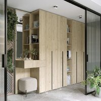 Шкаф-гармошка Евва Лайн ЛН-2D.450.01(0Z/0Z) (гикори кингстон) - Превью изображения №3 — Интернет-магазин ПроЗаказ