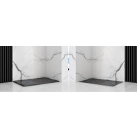 Душевой поддон Rea Stone 100x80 (черный) - Превью изображения №4 — Интернет-магазин ПроЗаказ
