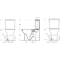 Унитаз напольный Roca Debba round 34299P00Y (без бачка, без сиденья) - Превью изображения №2 — Интернет-магазин ПроЗаказ