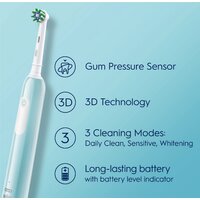 Комплект зубных щеток Oral-B Pro Series 1 D305.523.3H (2 шт, черный/бирюзовый) - Превью изображения №5 — Интернет-магазин ПроЗаказ