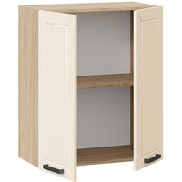 Шкаф навесной Трия Лорас 1В6 (дуб крафт золотой/холст брюле) - Превью изображения №2 — Интернет-магазин ПроЗаказ