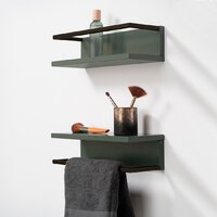  Lauter Полка Lea с рейлингом (серо-зеленый полуматовый) - Превью изображения №3 — Интернет-магазин ПроЗаказ