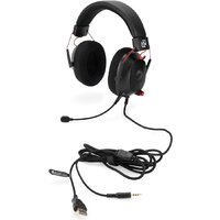 Наушники Оклик HS-L305G (черный/красный) - Превью изображения №3 — Интернет-магазин ПроЗаказ