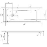 Каркас AM.PM Gem W90A-150-070W-R - Превью изображения №2 — Интернет-магазин ПроЗаказ