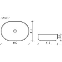 Умывальник Ceramica Nova Element CN6047MH - Превью изображения №8 — Интернет-магазин ПроЗаказ