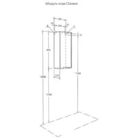  Акватон Шкаф для ванной Оливия подвесной 1A254703OLUGL - Превью изображения №3 — Интернет-магазин ПроЗаказ