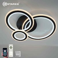 Припотолочная люстра Estares Triplex Round 108W 3R-APP-713x492x128-BLACK/WHITE-220-IP20 - Превью изображения №4 — Интернет-магазин ПроЗаказ
