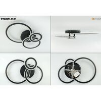 Припотолочная люстра Estares Triplex Round 108W 3R-APP-713x492x128-BLACK/WHITE-220-IP20 - Превью изображения №2 — Интернет-магазин ПроЗаказ