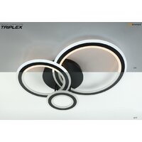 Припотолочная люстра Estares Triplex Round 108W 3R-APP-713x492x128-BLACK/WHITE-220-IP20 - Превью изображения №3 — Интернет-магазин ПроЗаказ