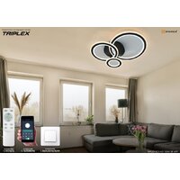 Припотолочная люстра Estares Triplex Round 108W 3R-APP-713x492x128-BLACK/WHITE-220-IP20 - Превью изображения №6 — Интернет-магазин ПроЗаказ