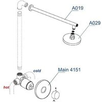 Душевая система  Wasserkraft A12429 - Превью изображения №3 — Интернет-магазин ПроЗаказ