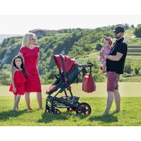 Универсальная коляска Lorelli Lora 2021 (2 в 1, luxe red elephants) - Превью изображения №18 — Интернет-магазин ПроЗаказ