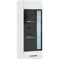 Шкаф-витрина НК-Мебель Gloss 71373112 (белый/белый глянец) - Превью изображения №2 — Интернет-магазин ПроЗаказ
