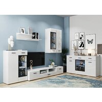Шкаф-витрина НК-Мебель Gloss 71373112 (белый/белый глянец) - Превью изображения №5 — Интернет-магазин ПроЗаказ