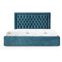 Кровать Krones Афина 160 (велюр темно-бирюзовый) - Превью изображения №2 — Интернет-магазин ПроЗаказ
