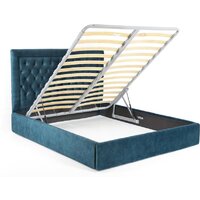 Кровать Krones Афина 160 (велюр темно-бирюзовый) - Превью изображения №4 — Интернет-магазин ПроЗаказ