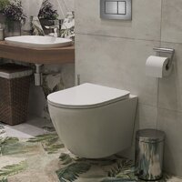 Унитаз подвесной Roxen Antares One Rimless 6 в 1 StounFix Dual Fresh 613423 (оружейная сталь/металл) - Превью изображения №15 — Интернет-магазин ПроЗаказ