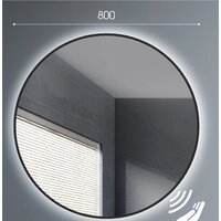 Алмаз-Люкс Зеркало Tokyo 80d2-6 (черный, с подсветкой)