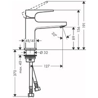 Смеситель Hansgrohe Metropol 32500140 - Превью изображения №2 — Интернет-магазин ПроЗаказ
