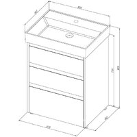  Aquanet Тумба под умывальник Nova Lite 60 302471 (дуб рустикальный) - Превью изображения №9 — Интернет-магазин ПроЗаказ
