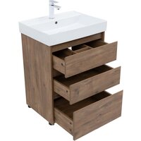  Aquanet Тумба под умывальник Nova Lite 60 302471 (дуб рустикальный) - Превью изображения №3 — Интернет-магазин ПроЗаказ