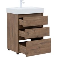  Aquanet Тумба под умывальник Nova Lite 60 302471 (дуб рустикальный) - Превью изображения №4 — Интернет-магазин ПроЗаказ