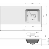 Умывальник Madera Kamilla 110х48 (правый) - Превью изображения №7 — Интернет-магазин ПроЗаказ