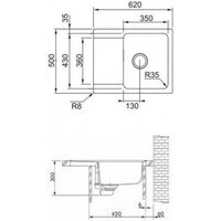 Кухонная мойка Franke Orion OID 611-62 143.0757.988 (серый) - Превью изображения №2 — Интернет-магазин ПроЗаказ