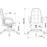 Офисное кресло Бюрократ CH 002 (Fabric Light-28 серо-голубой) - Превью изображения №8 — Интернет-магазин ПроЗаказ
