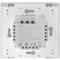 Выключатель Aqara Smart Wall Switch H1 двухклавишный без нейтрали (серый) - Превью изображения №3 — Интернет-магазин ПроЗаказ