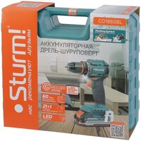 Дрель-шуруповерт Sturm CD1860BL (с 2-мя АКБ, кейс) - Превью изображения №12 — Интернет-магазин ПроЗаказ