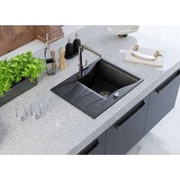 Кухонная мойка Kernau KGS O 4565 1B1D Black Metallic - Превью изображения №7 — Интернет-магазин ПроЗаказ