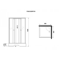 Душевая кабина Niagara Promo P90/26Q/MT/BK 90x90x195 - Превью изображения №4 — Интернет-магазин ПроЗаказ