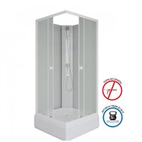 Душевая кабина Niagara Promo P90/26Q/MT/BK 90x90x195 - Превью изображения №2 — Интернет-магазин ПроЗаказ