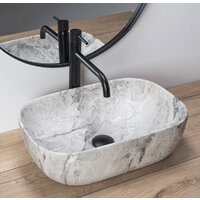 Умывальник Rea Livia (камень матовый) - Превью изображения №2 — Интернет-магазин ПроЗаказ