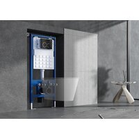Унитаз подвесной Roxen Boro One Rimless 6 в 1 StounFix Dual Fresh 507542 (кнопка: черный матовый) - Превью изображения №12 — Интернет-магазин ПроЗаказ