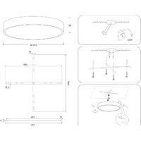 Светильник-тарелка Ambrella light FV5531 WH (белый) - Превью изображения №9 — Интернет-магазин ПроЗаказ
