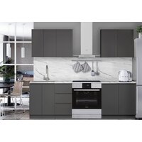 Готовая кухня Артём-Мебель Мэри СН-114 ДСП 1.8м (серый графит) - Превью изображения №5 — Интернет-магазин ПроЗаказ