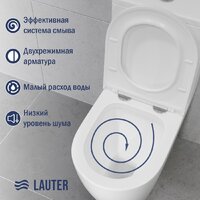 Унитаз напольный Lauter Vortex 2110022VF + гигиенический душ Sano 21LT1294GL - Превью изображения №4 — Интернет-магазин ПроЗаказ